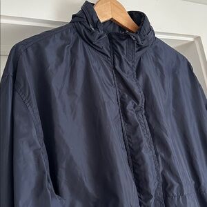 Lauren Ralph Lauren Windbreaker Rain Jacket Size Large Navy Blue